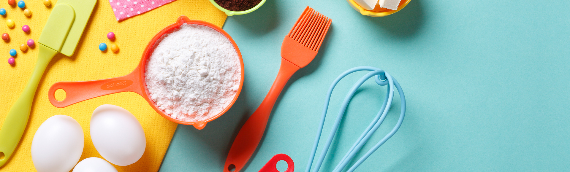 Baking tools and ingredients for Nestle Recipes