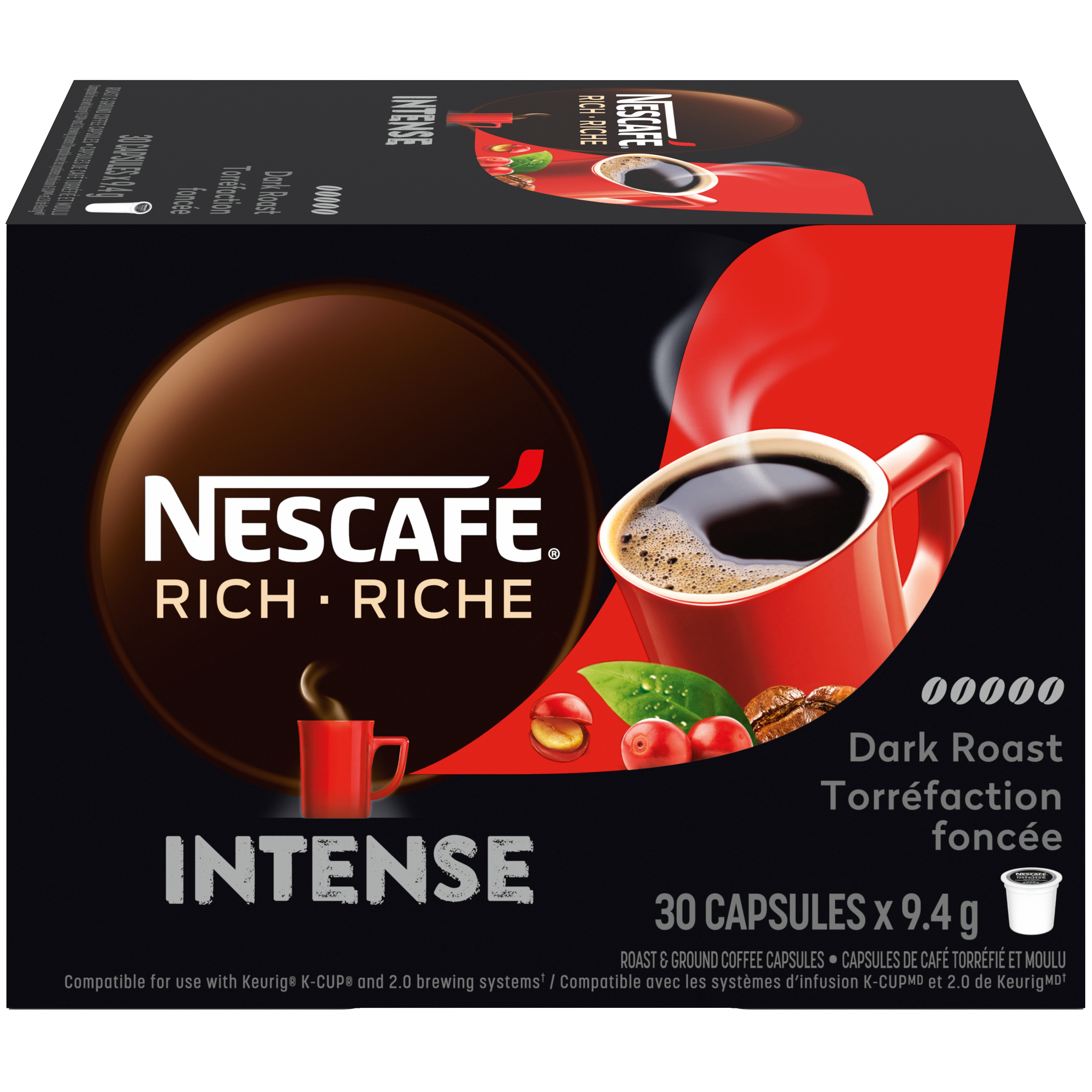 Rich Intense Coffee Capsules 30-Pack