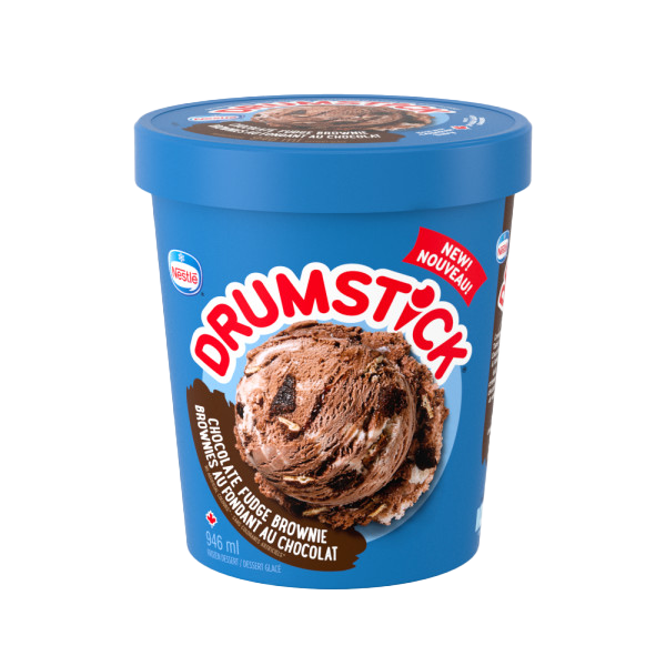 Drumstick Chocolate Fudge Brownie Tub