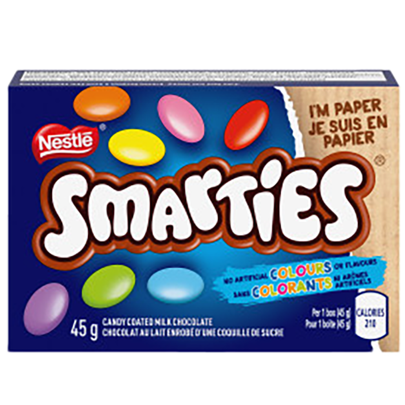 SMARTIES candy coated milk chocolate 45 g