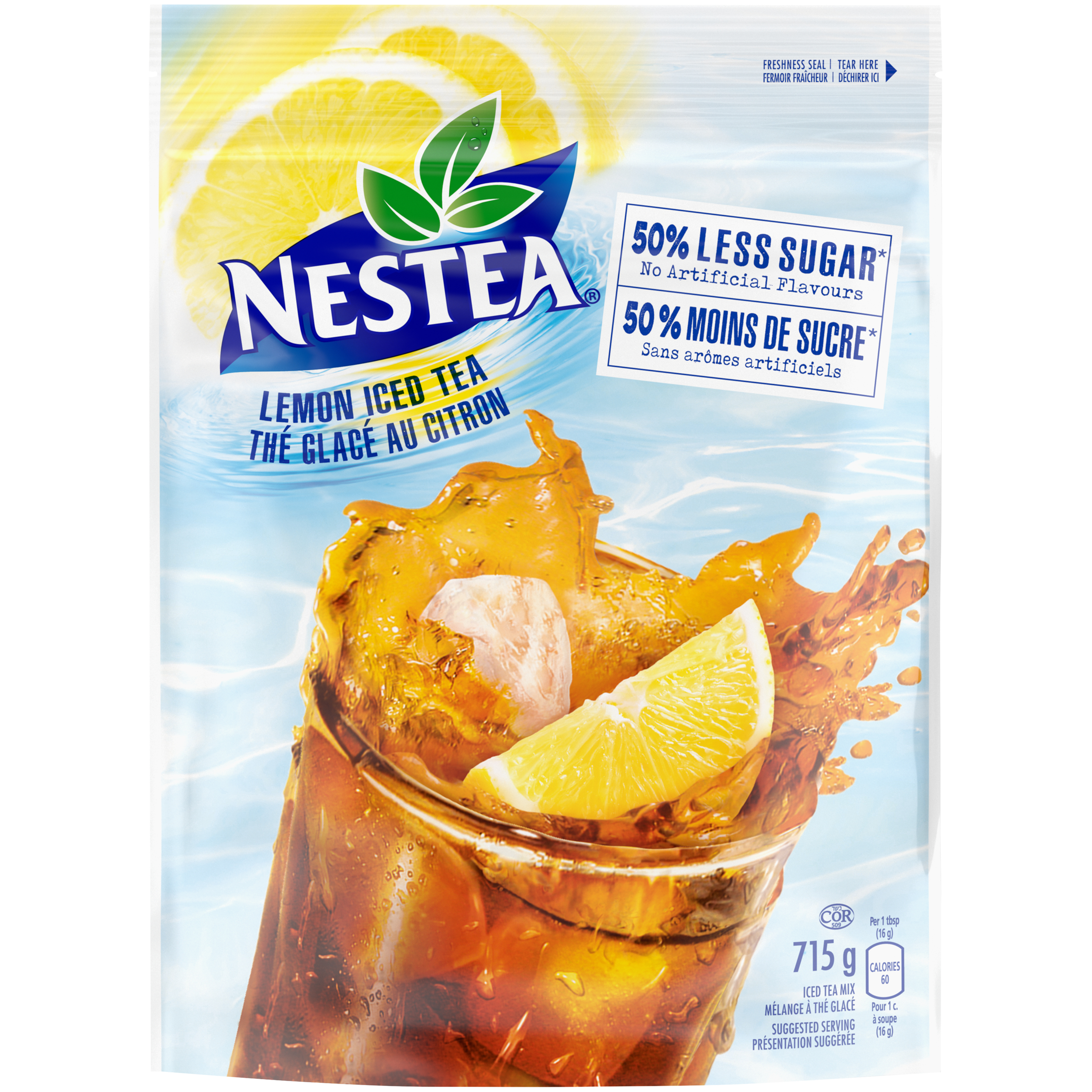 NESTEA Lemon Iced Tea Powder Mix, less sugar 715 grams