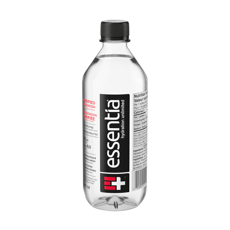 essentia water bottle 591 mL