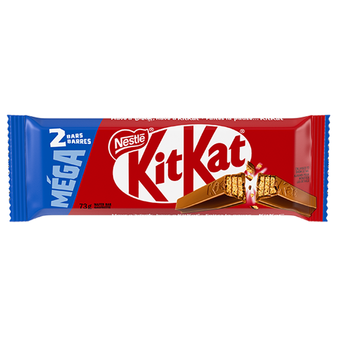 KIT KAT Chocolate Bar, 73 grams.