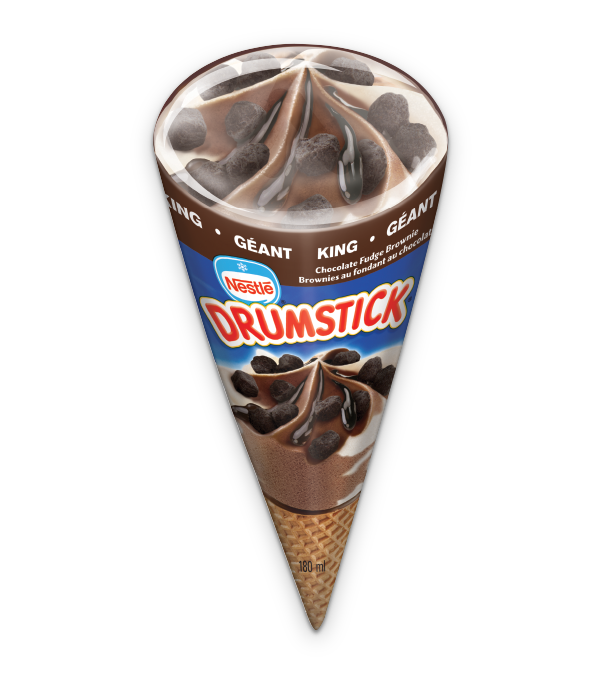 DRUMSTICK King Chocolate Fudge Brownie, 180 ml