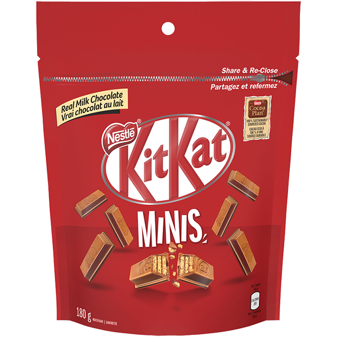 KIT KAT Chocolate Minis, 180 grams. 