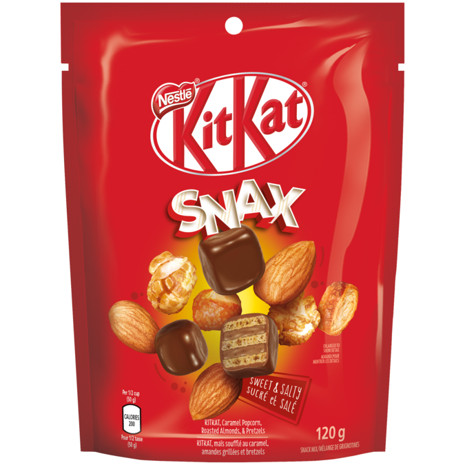 KIT KAT Snax Chocolate Bar, 120 grams. 