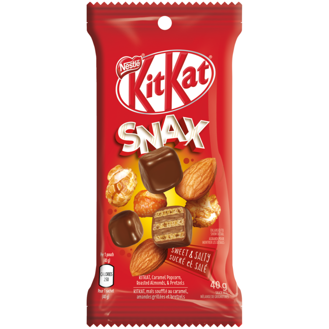 KIT KAT Snax Chocolate bar, 40 grams.