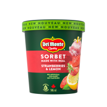 Del Monte strawberry and lemon tub