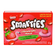 Smarties strawberry limited time product