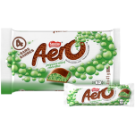 Barres AERO au chocolat et à la menthe poivrée, emballage multiple, 4 x 41 grammes.