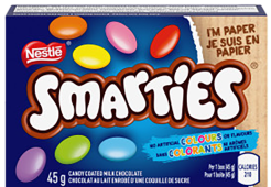 SMARTIES candy coated milk chocolate 45 g